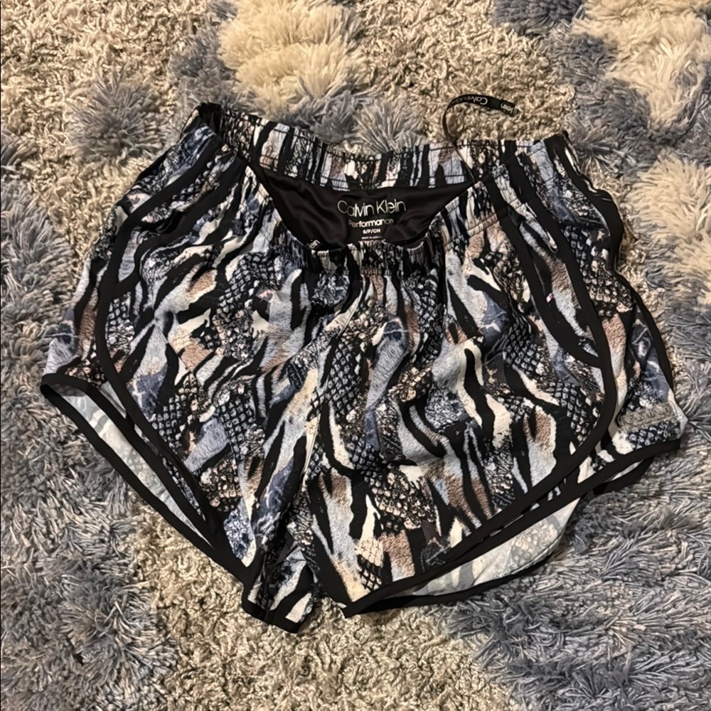 Calvin Klein Snakeskin Print Running Shorts